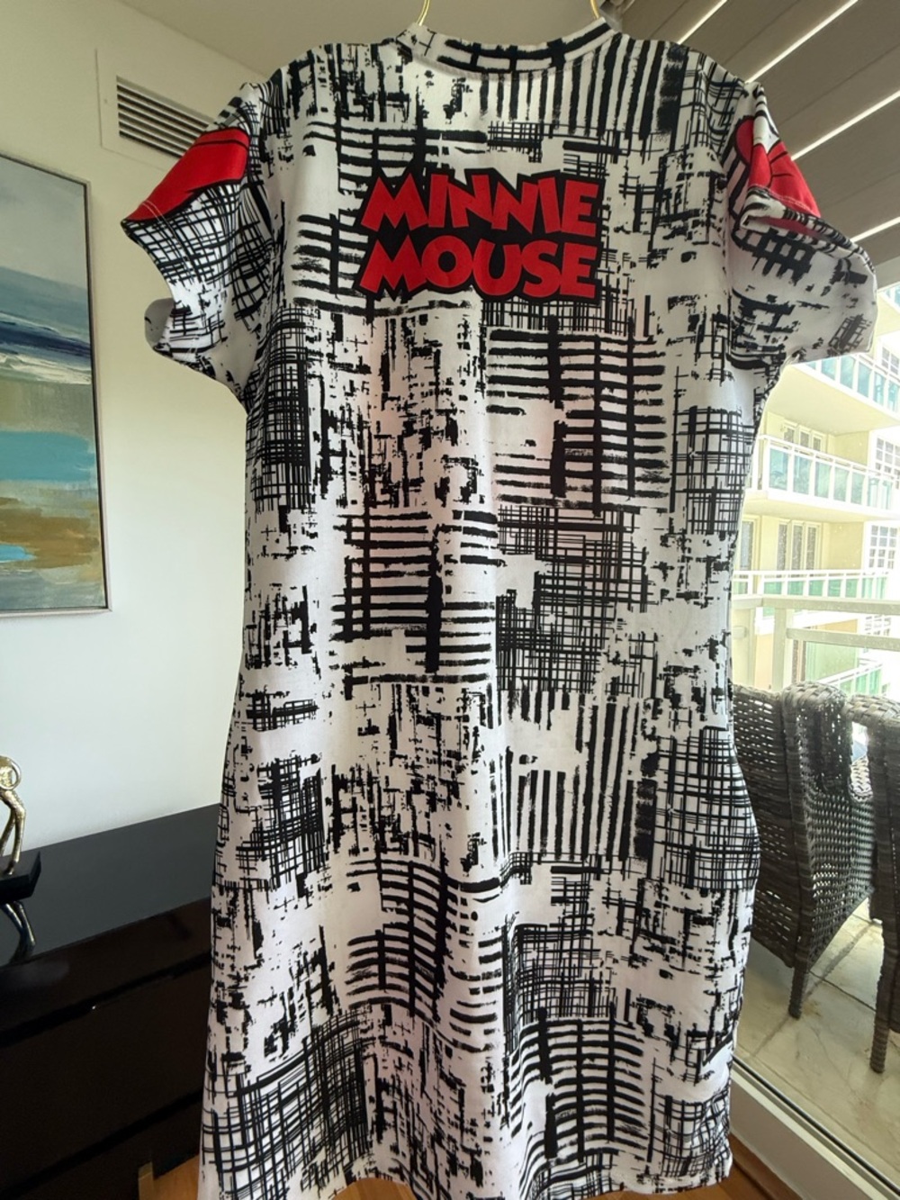 Minnie Mouse Graphic Tee Dress with Red Bow - Picture 5 of 5